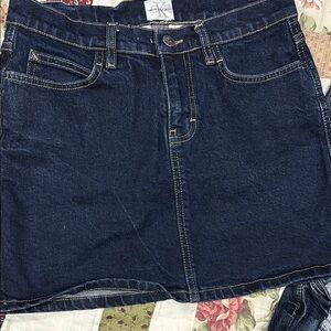 Calvin Klein Indigo Denim Skirt